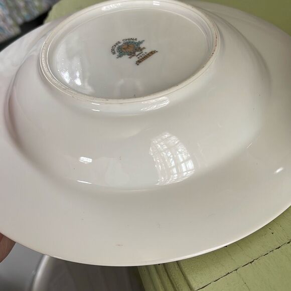 Lot of 4 Noritake China Dimity pattern dinner soup salad bowls. - Picture 5 of 10